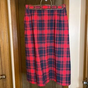 Made in USA! Vintage Pendleton Ladies Skirt Size 6 in Beautiful Cond! 100% Wool!